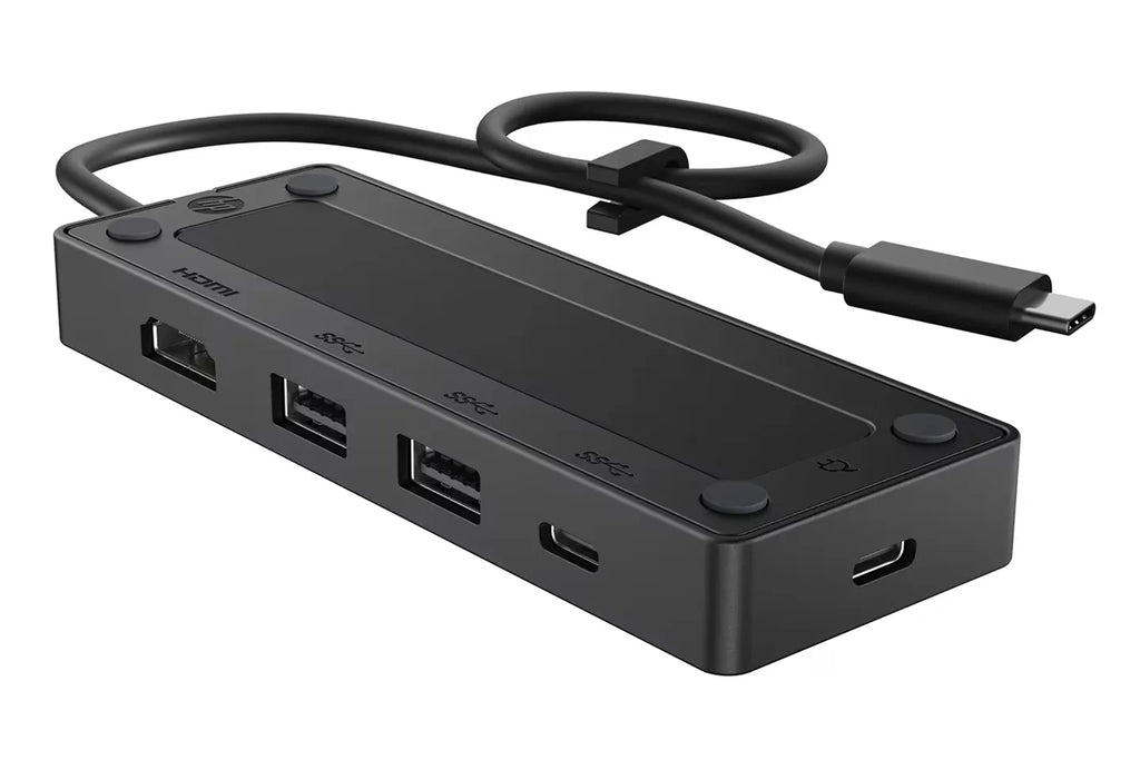 HP G3 Portable USB-C Travel Hub 10G HDMI 2.0 4K 60Hz Supports Full-Featured USB-C Phones, Tablets, and Laptops