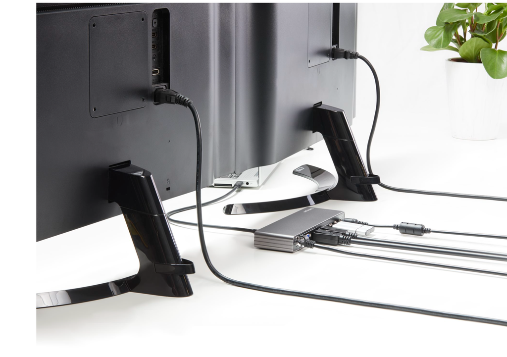 Startech TB3DK2DHV 85W PD Powered Dual 4K Network Card Multi-Port Mac/Win Thunderbolt3 Expansion Dock