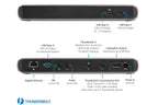 TB3DK2DPPD Thunderbolt 3 Dock, Dual Monitor 4K 60Hz TB3 Laptop Docking Station, DisplayPort, 85W PD