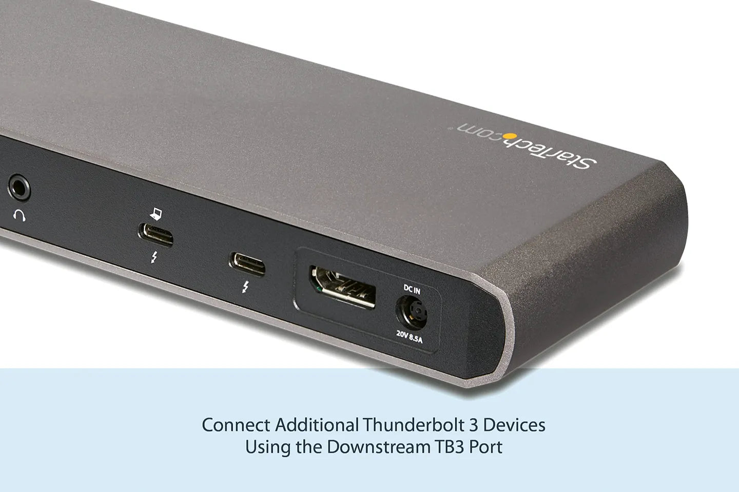 TB3DK2DPPD Thunderbolt 3 Dock, Dual Monitor 4K 60Hz TB3 Laptop Docking Station, DisplayPort, 85W PD