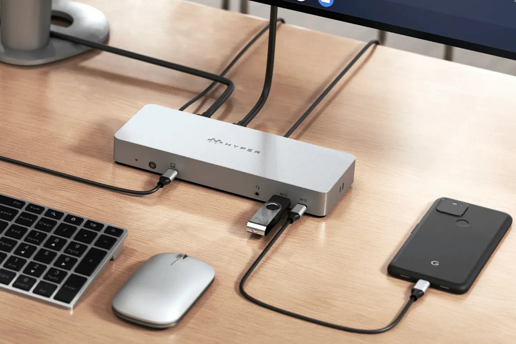 HyperDrive 14-Port USB-C Docking Station Chromebook Type-C Hub 4K@60Hz, 65W PD  Play for Chrome OS Laptops