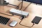 HyperDrive 14-Port USB-C Docking Station Chromebook Type-C Hub 4K@60Hz, 65W PD  Play for Chrome OS Laptops