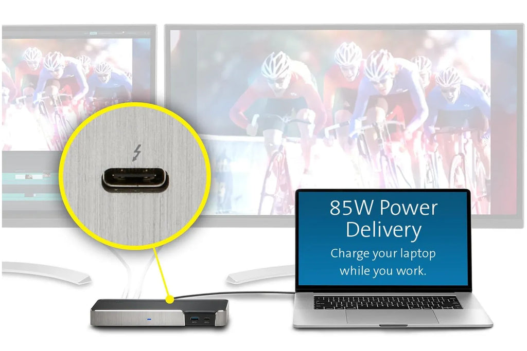 Kensington SD5200T Thunderbolt 3 Dock - 85W PD - Dual Display 4K for Mac and PC (K38300NA)