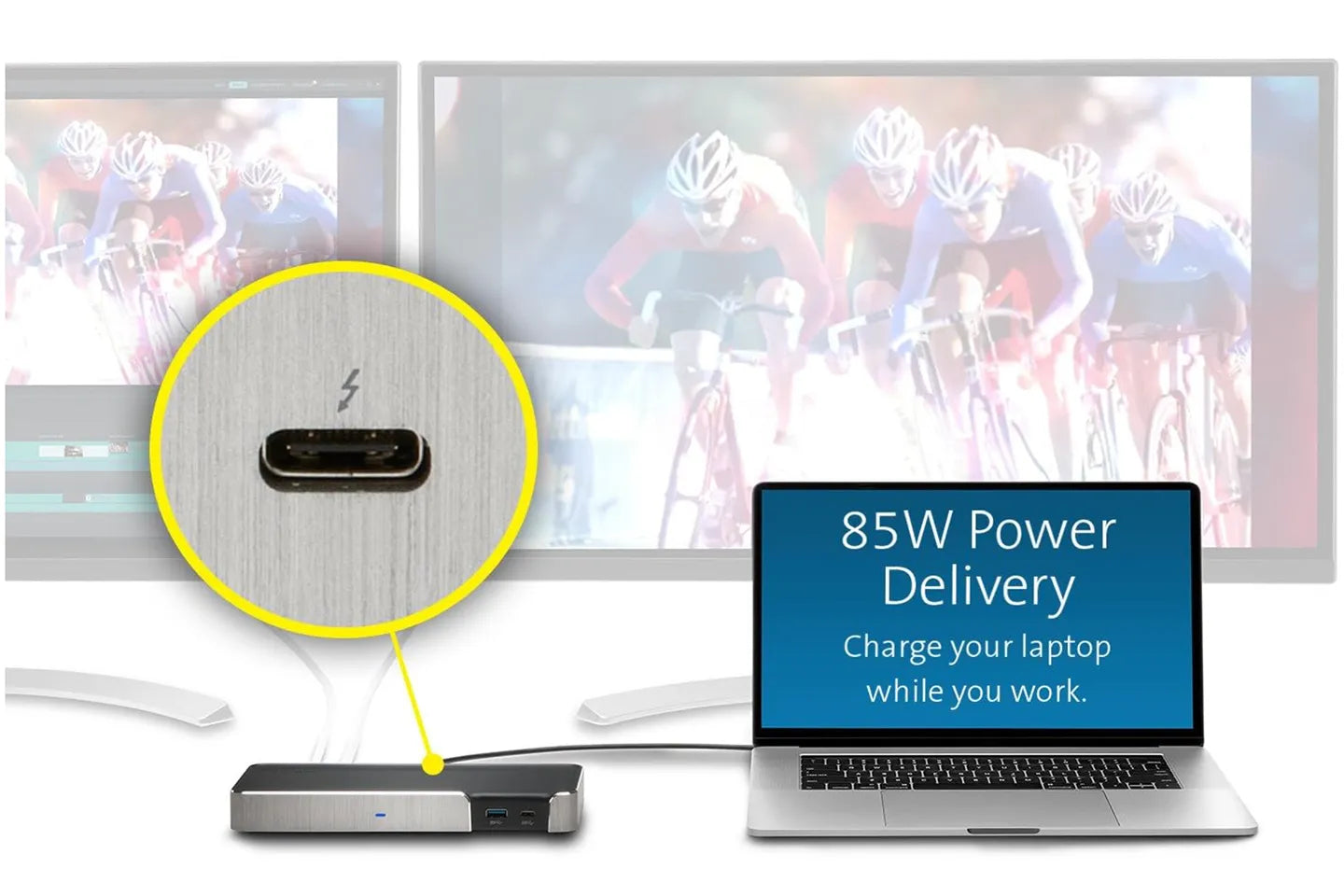 Kensington SD5200T Thunderbolt 3 Dock - 85W PD - Dual Display 4K for Mac and PC (K38300NA)