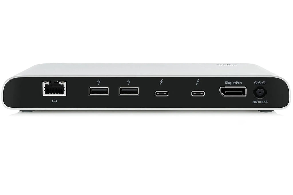 Elgato Thunderbolt 3 Dock, 40GB/s high-speed expansion dock, dual 4K support, 2 Thunderbolt 3 ports, aluminum alloy base.