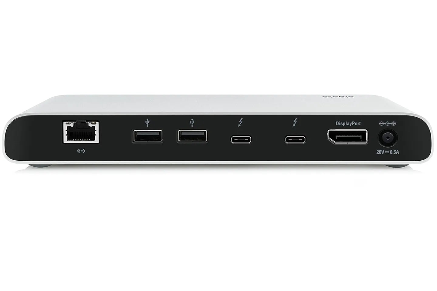 Elgato Thunderbolt 3 Dock, 40GB/s high-speed expansion dock, dual 4K support, 2 Thunderbolt 3 ports, aluminum alloy base.