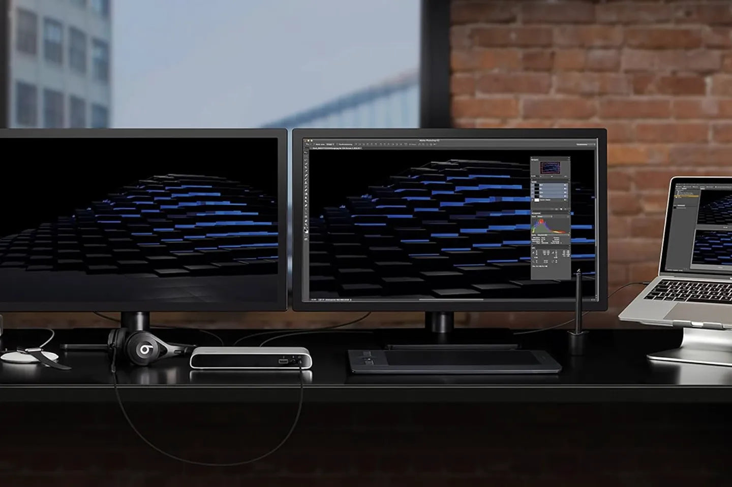 Elgato Thunderbolt 3 Dock, 40GB/s high-speed expansion dock, dual 4K support, 2 Thunderbolt 3 ports, aluminum alloy base.