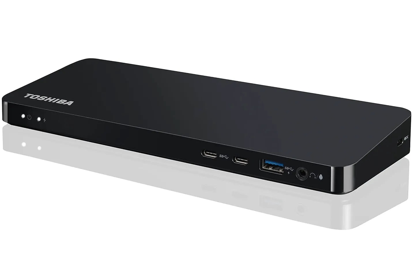 Toshiba PA5281U-1PRP Thunderbolt 3 Docking Station - Black 2x HDMI, 1x DisplayPort, 1x Mini DisplayPort, 1x VGA , 2 x Type-C ports, 1 x Ethernet , DC-IN