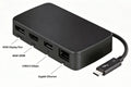 LINTES Portable Thunderbolt 3 Dock with Dual 4K 60Hz USB 3.0 PCI-E Gigabit Ethernet Adapter