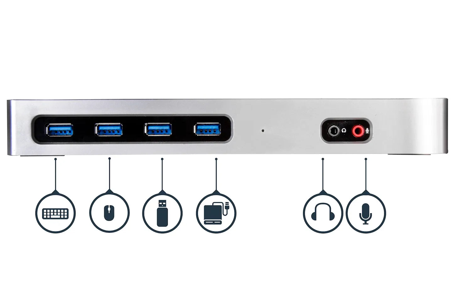 StarTehc DK30A2DH displaylink Dual Monitor 4K 60Hz&nbsp; 6x USB Type-A, GbE Mac/Windows