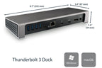 StarTech TB3DOCK2DPPD Thunderbolt 3 Dock - Dual Monitor 4K 60Hz with DisplayPort - 85W Power