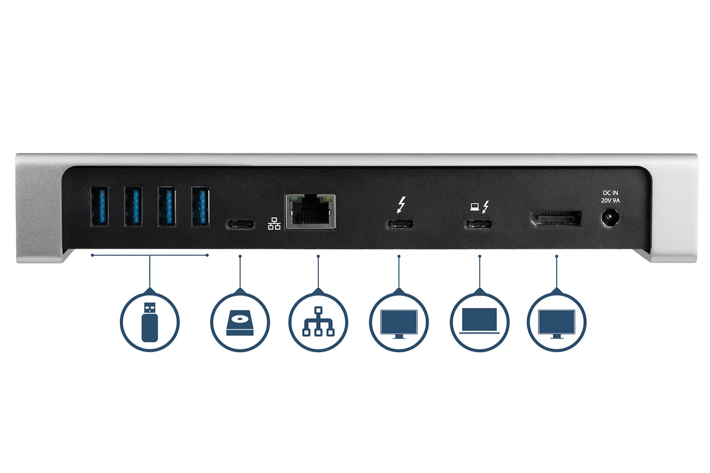 StarTech TB3DOCK2DPPD Thunderbolt 3 Dock - Dual Monitor 4K 60Hz with DisplayPort - 85W Power