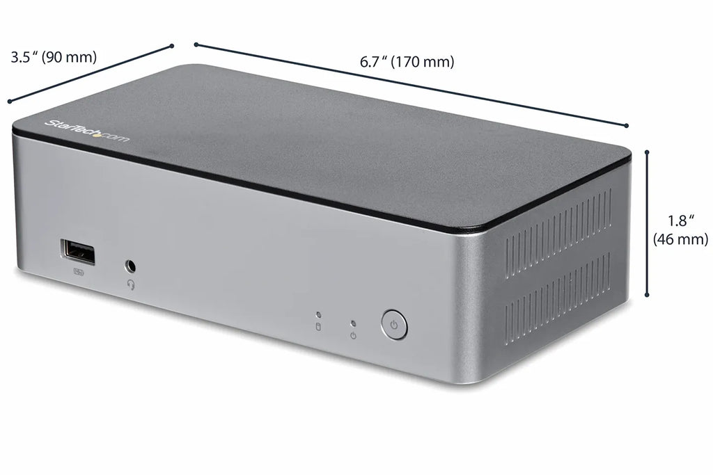 StarTech MST30C2HDPPD Dual-Monitor USB-C Dock for Windows® - 2.5” SATA SSD/HDD Bay
