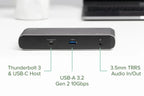 Plugable TBT3-UDC1 Thunderbolt™ and USB-C Dual Display Docking Station with 60W Host Charging