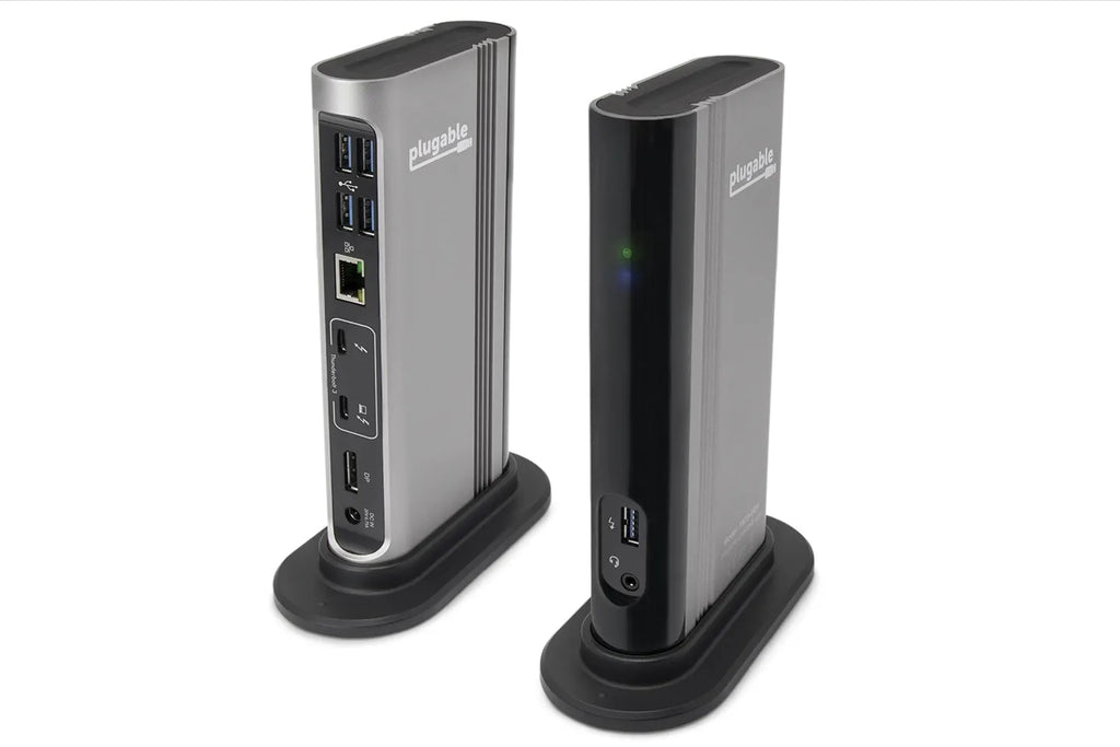 Plugable TBT3-UDV  Thunderbolt™ 3 Dock 40G  with 60W Ethernet, 5 USB 3.0 Ports  Host Charging