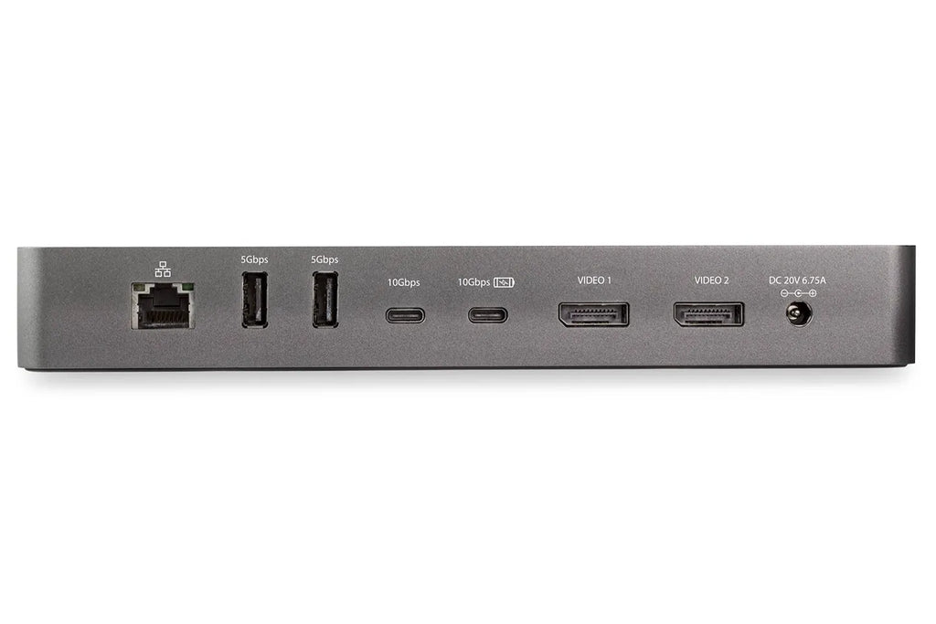 StarTech TB3CDK2DP Thunderbolt™ 3 Dock Dual Monitor 4K60Hz Docking Station 60W PD 5x USB Hub Gen2 10Gbps