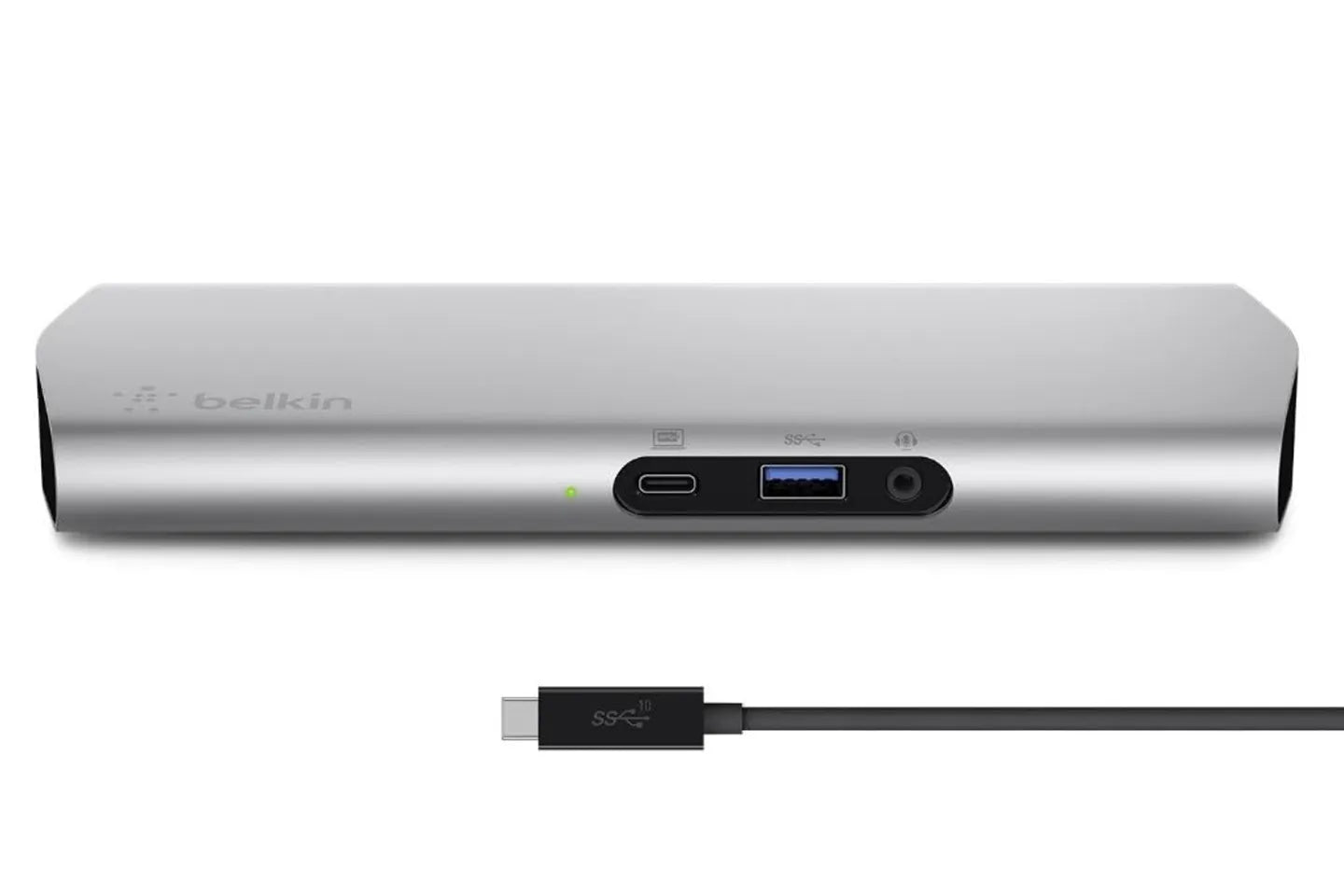 Belkin Express Dock HD F4U093 Full-Featured USB-C Dock with PD 60W Power, USB 3.0, HDMI, 3.5mm, Gigabit Ethernet.