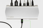 Belkin Express Dock HD F4U093 Full-Featured USB-C Dock with PD 60W Power, USB 3.0, HDMI, 3.5mm, Gigabit Ethernet.