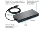 HP Elite USB-C (TPA-B01) HDMI, DisplayPort, Universal Displaylink  Docking Station