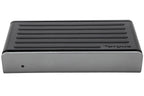 Targus full-featured C-type docking station DOCK410 with dual external monitors, USB 3.0 Gigabit Ethernet, and PD 60W power supply