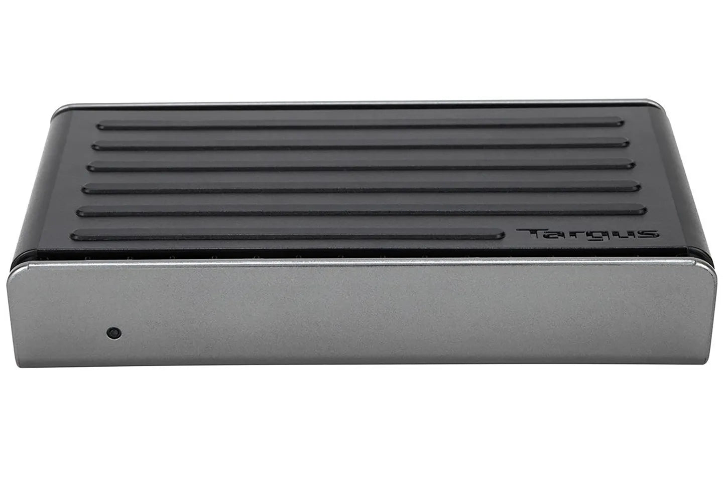 Targus full-featured C-type docking station DOCK410 with dual external monitors, USB 3.0 Gigabit Ethernet, and PD 60W power supply