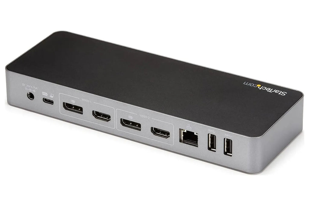StarTech DK30C2DPPD Universal Laptop Docking Station  60W PD, Mac / Windows / Chrome OS, 4x USB 5Gbps Hub, GbE
