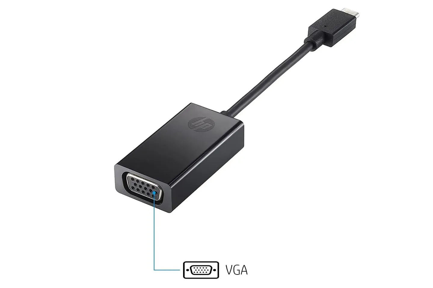 HP USB-C (Thunderbolt 3) to VGA Adapter | N9K76AA | 831117-001, 831751-001