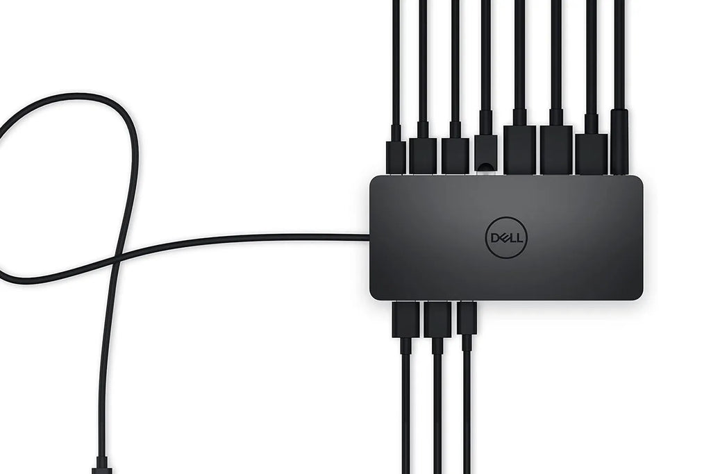 Dell UD22 docking station  four 4K displays, 10G Gen 2 speeds, and is compatible with macOS and Windows.