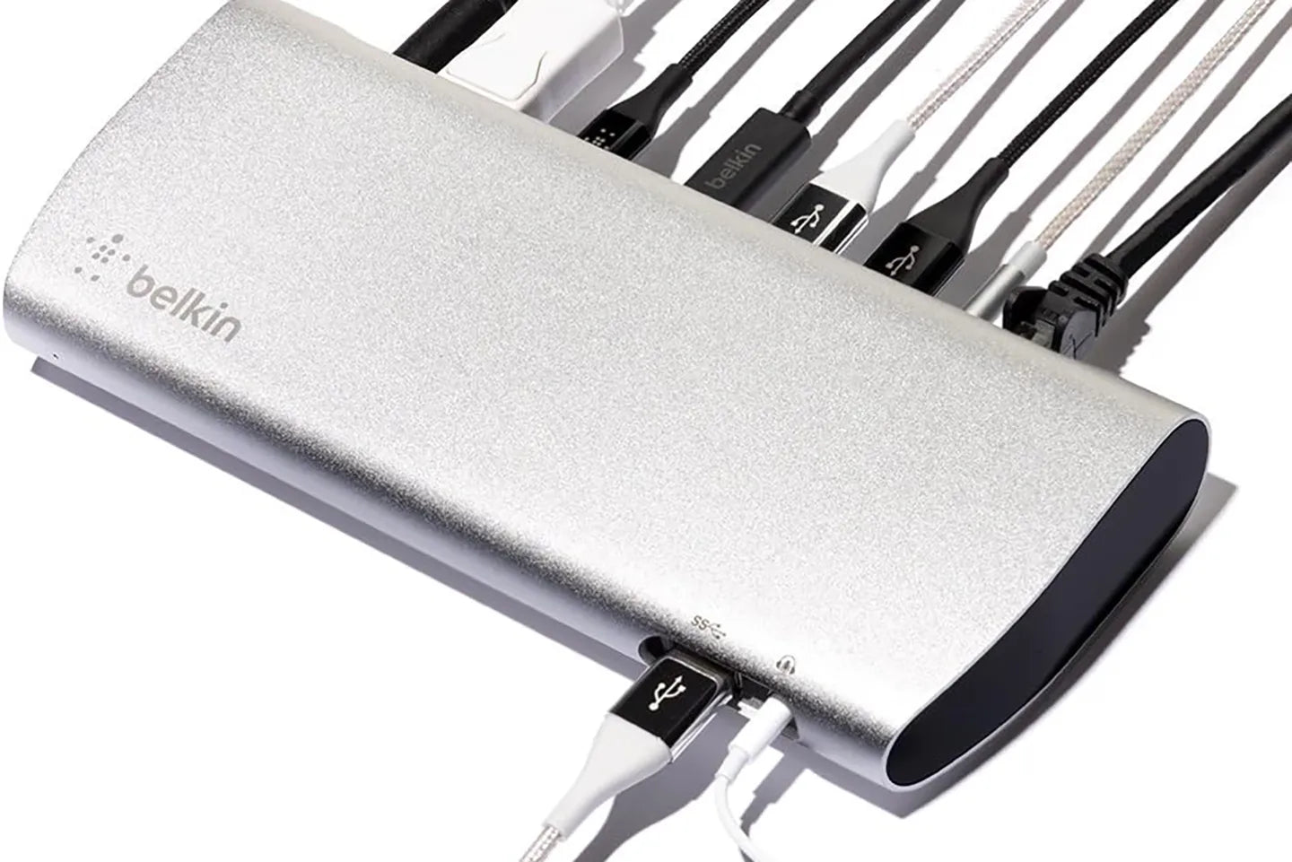 Belkin F4U095 Thunderbolt 3 Dock (Designed for MacBook Pro, 40 Gbps, 85W power, dual 4K 60Hz)