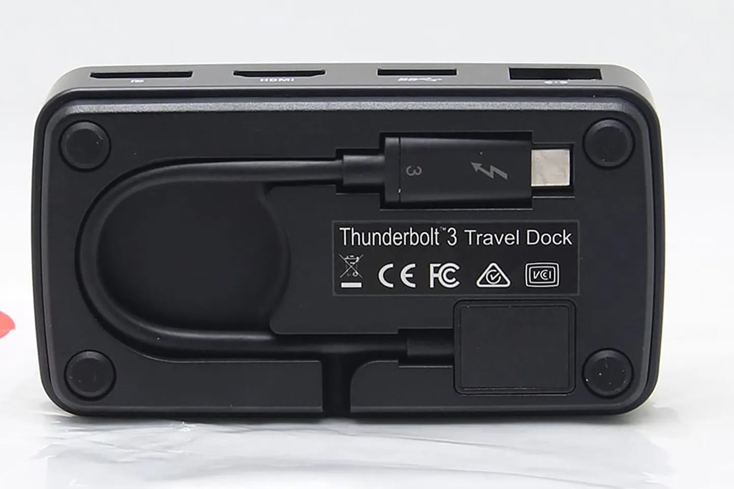 LINTES Portable Thunderbolt 3 Dock with Dual 4K 60Hz USB 3.0 PCI-E Gigabit Ethernet Adapter
